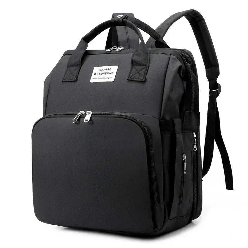 Mochila cambiador para bebé negra